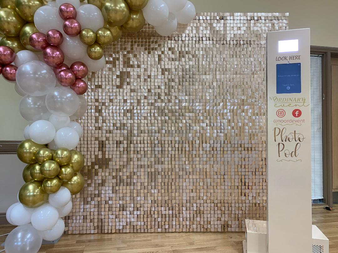 Shimmer sequin wall for photo backdrop